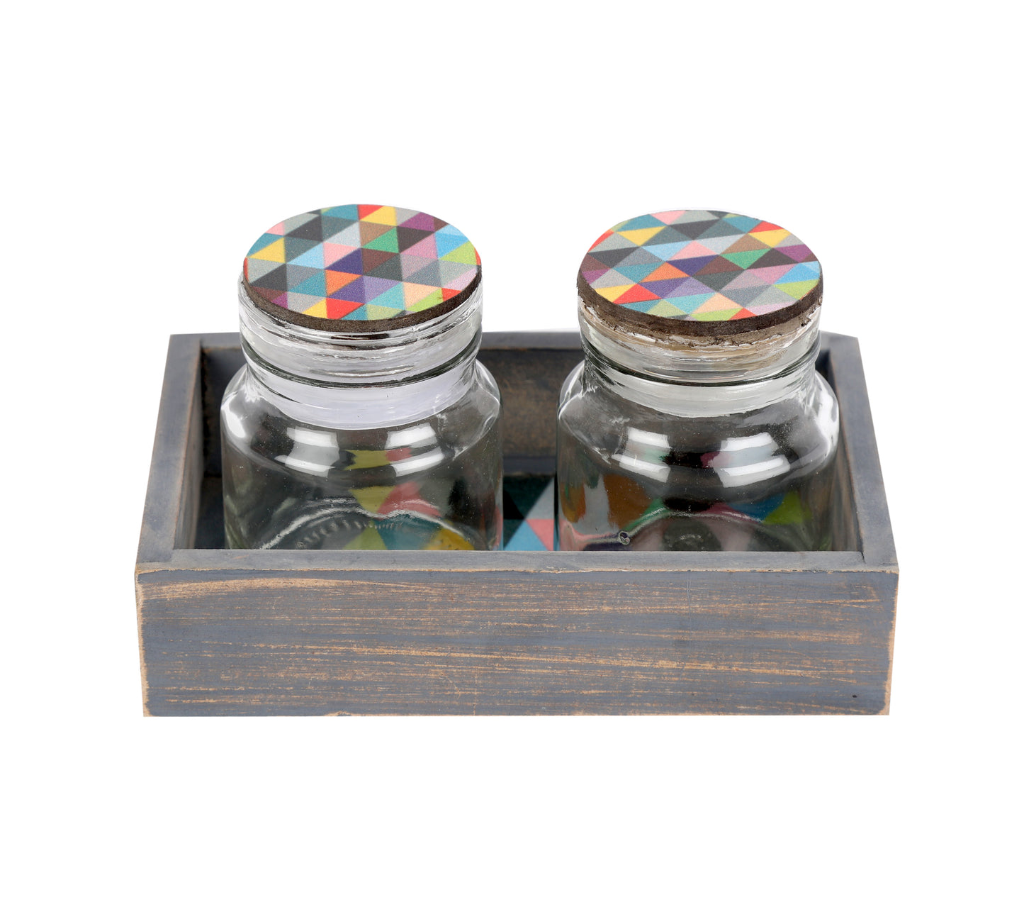 Triad Two Jar & Tray Set
